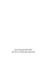 Das Handschrift-Abc
