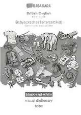 BABADADA black-and-white, British English - Babysprache (Scherzartikel), visual dictionary - baba