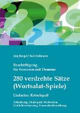 Beschäftigung für Senioren mit Demenz: 280 verdrehte Sätze / Wortsalat-Spiele, einfacher Rätselspaß