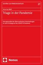 Triage in der Pandemie