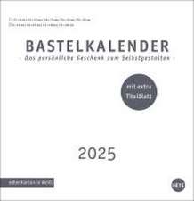 Premium-Bastelkalender weiß groß 2025