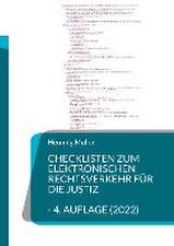 Checklisten zum elektronischen Rechtsverkehr für die Justiz