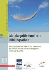 Metakognitiv fundierte Bildungsarbeit