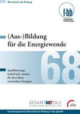 (Aus-)Bildung für die Energiewende -