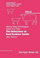 The Behaviour of Beef Suckler Cattle (Bos Taurus)