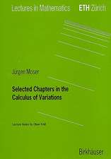 Selected Chapters in the Calculus of Variations