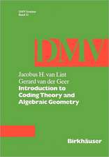 Introduction to Coding Theory and Algebraic Geometry