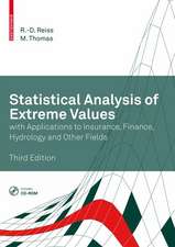 Statistical Analysis of Extreme Values: with Applications to Insurance, Finance, Hydrology and Other Fields