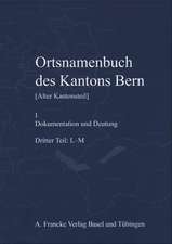 OrtsNamenbuch des Kantons Bern