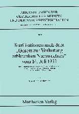 Sterilisationen nach dem ' Gesetz zur Verhütung erbkranken Nachwuchses' vom 14. Juli 1933