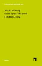 Uber Gegenstandstheorie. - Selbstdarstellung: Uber Die Grunde Der Entmutigung Auf Philosophischem Gebiet