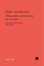 Philosophie Und Literatur Im Vormarz: Uber Die Grunde Der Entmutigung Auf Philosophischem Gebiet