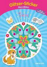 Glitzer-Sticker-Mandalas Tiere. Malbuch ab 5 Jahren