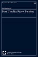 Post-Conflict Peace-Building