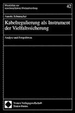 Kabelregulierung als Instrument der Vielfaltssicherung