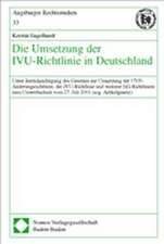 Die Umsetzung der IVU-Richtlinie in Deutschland