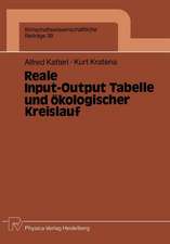 Reale Input-Output Tabelle und ökologischer Kreislauf