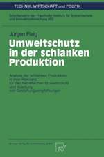 Umweltschutz in der schlanken Produktion: Analyse der schlanken Produktion in ihrer Relevanz für den betrieblichen Umweltschutz und Ableitung von Gestaltungsempfehlungen