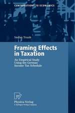 Framing Effects in Taxation