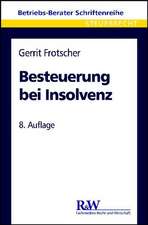 Besteuerung bei Insolvenz