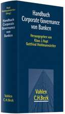 Handbuch Corporate Governance von Banken