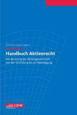 Handbuch Aktienrecht