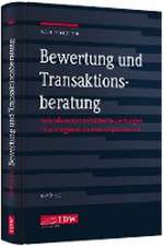 WPH Edition: Bewertung und Transaktionsberatung