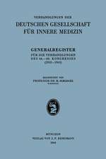 Generalregister für die Verhandlungen des 44.–69. Kongresses (1932–1963)