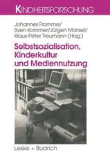 Selbstsozialisation, Kinderkultur und Mediennutzung