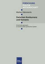 Zwischen Konkurrenz und Konsens: Entscheidungsregeln im kommunalen politischen System