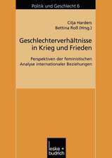 Geschlechterverhältnisse in Krieg und Frieden: Perspektiven der feministischen Analyse internationaler Beziehungen