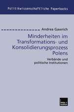 Minderheiten im Transformations- und Konsolidierungsprozess Polens: Verbände und politische Institutionen