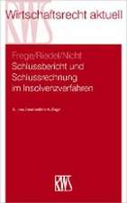 Schlussbericht und Schlussrechnung im Insolvenzverfahren