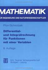 Differential- und Integralrechnung für Funktionen mit einer Variablen