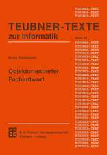 Objektorientierter Fachentwurf: Ein terminologiebasierter Ansatz für die Konstruktion von Anwendungssystemen