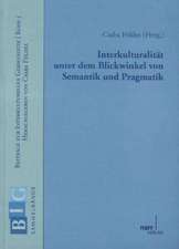 Interkulturalität unter dem Blickwinkel von Semantik und Pragmatik