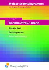 Stofftelegramme Bankkauffrau/-mann. Spezielle BWL, Rechnungswesen. Baden-Württemberg