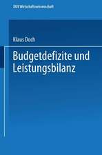 Budgetdefizite und Leistungsbilanz