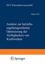 Ansätze zur betriebsergebnisgestützten Optimierung der Verfügbarkeit von Kraftwerken