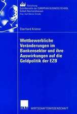 Wettbewerbliche Veränderungen im Bankensektor und ihre Auswirkungen auf die Geldpolitik der EZB