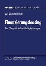 Finanzierungsleasing: Eine EDV-gestützte Vorteilhaftigkeitsanalyse