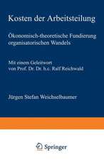 Kosten der Arbeitsteilung: Ökonomisch-theoretische Fundierung organisatorischen Wandels