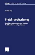 Produktstrukturierung: Komplexitätsmanagement durch modulare Produktstrukturen und -plattformen