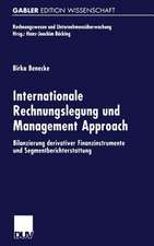 Internationale Rechnungslegung und Management Approach: Bilanzierung derivativer Finanzinstrumente und Segmentberichterstattung