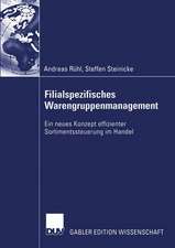 Filialspezifisches Warengruppenmanagement: Ein neues Konzept effizienter Sortimentssteuerung im Handel