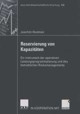 Reservierung von Kapazitäten: Ein Instrument der operativen Leistungsprogrammplanung und des betrieblichen Risikomanagements