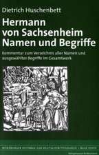 Hermann von Sachsenheim  Namen und Begriffe