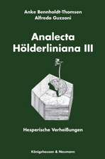 Analecta Hölderliniana III