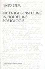 Die Entgegensetzung in Hölderlins Poetologie