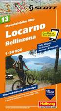 MTB-Karte 13 Locarno, Bellinzona 1:50.000